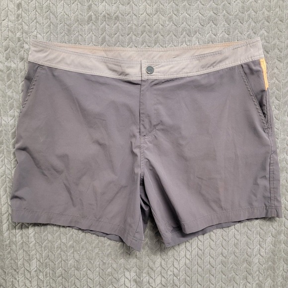 Chubbies Swim Trunks Men's Size 42 2XL Gray Orange‎ Unlined - Picture 1 of 11